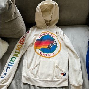 Aviator Nation Vintage White Hoodie - Size small. FLEXIBLE ON PRICE!!